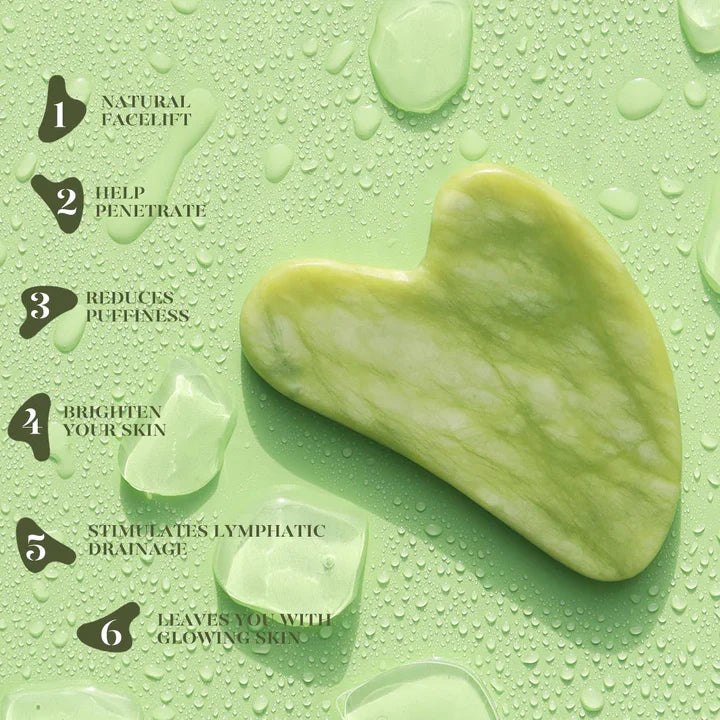BowLift | Instant Glow Gua Sha & Jade Roller Set | For radiant skin and natural relaxation