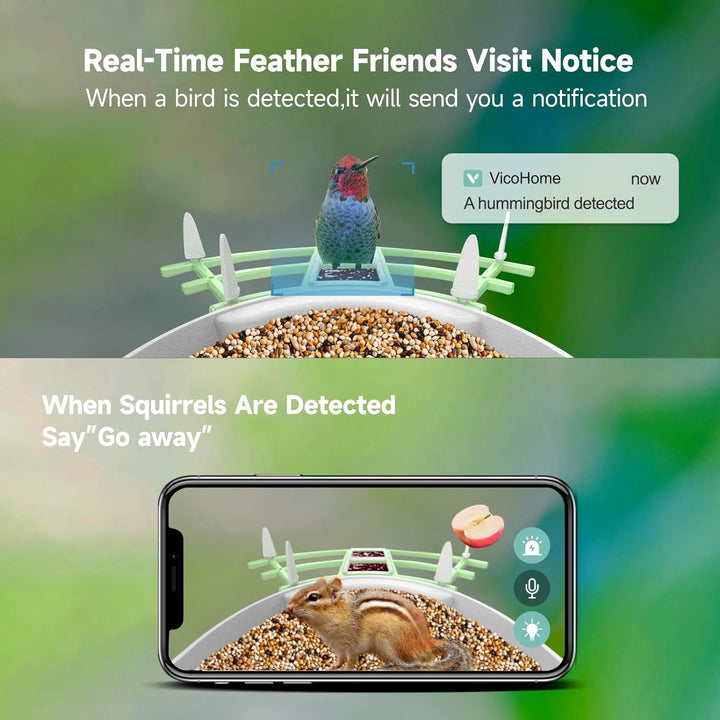 BowLift | Smart Bird Feeder Camera with AI Recognition & Night Vision