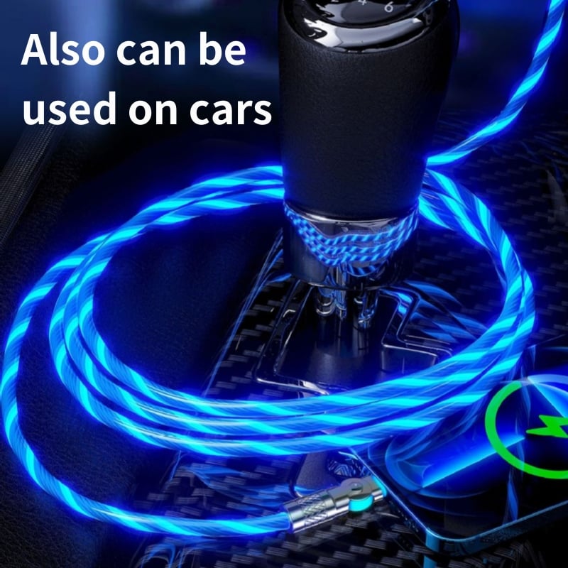 BowLift | Magnetic Charging Cable | 540° Rotating Connector | Fast Charge with LED Glow