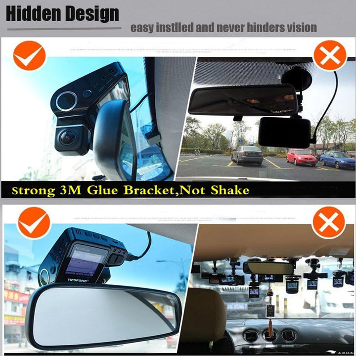BowLift | WiFi Hidden Dash Cam 1080P with 170° Wide Angle and G-Sensor
