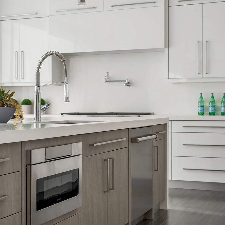 BowLift | Kitchen cabinet pulls brushed nickel stainless steel cabinet handles