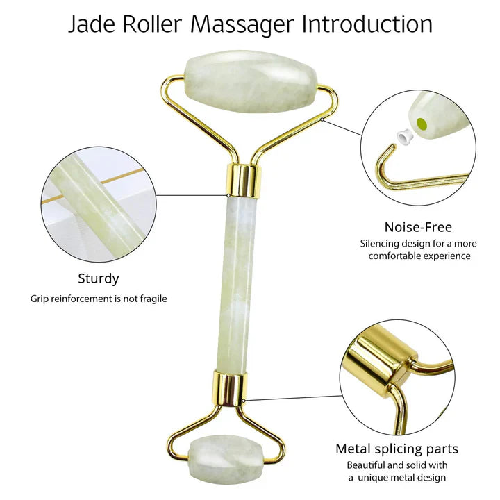 BowLift | Instant Glow Gua Sha & Jade Roller Set | For radiant skin and natural relaxation