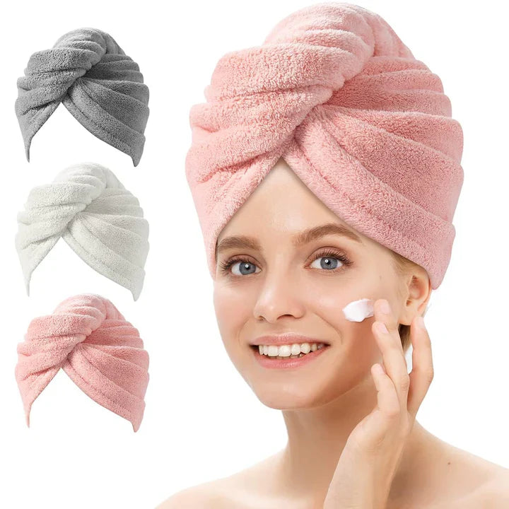 BowLift | Microfiber Hair Towel Set | 3 Pack for Quick Drying