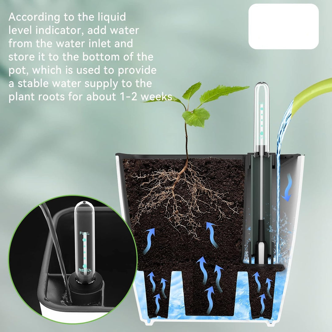 BowLift | Flower pot with irrigation system – Self-watering plant pot for indoor and outdoor use