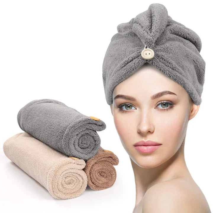 BowLift | Microfiber Hair Towel Set | 3 Pack for Quick Drying