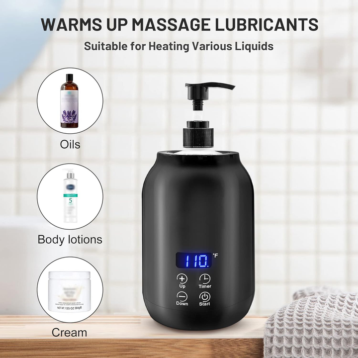 BowLift | Professional Portable Electric Massage Oil Warmer – Fast Heating & Digital Control