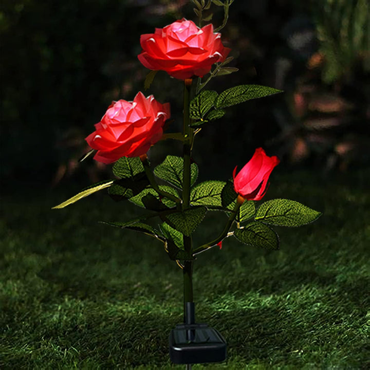 BowLift | Solar-powered rose lights – garden stakes with solar panel for decorative lighting