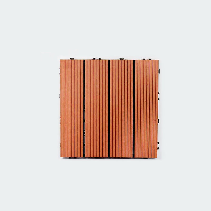 BowLift | Composite Plank Tiles Striped Pattern Square Deck Flooring Outdoor Patio