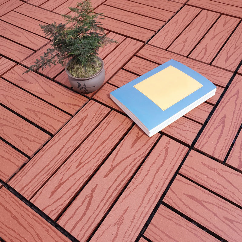 BowLift | Square PVC Deck/Patio Floor Tiles Interlocking Installation Outdoor Patio Tiles