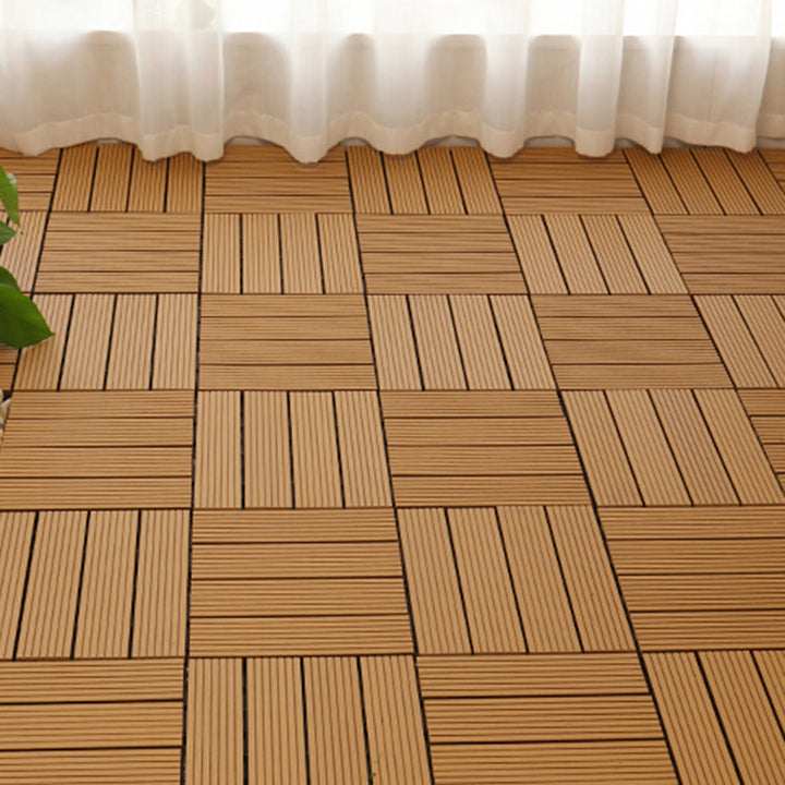 BowLift | Square PVC Deck/Patio Floor Tiles Interlocking Installation Outdoor Patio Tiles