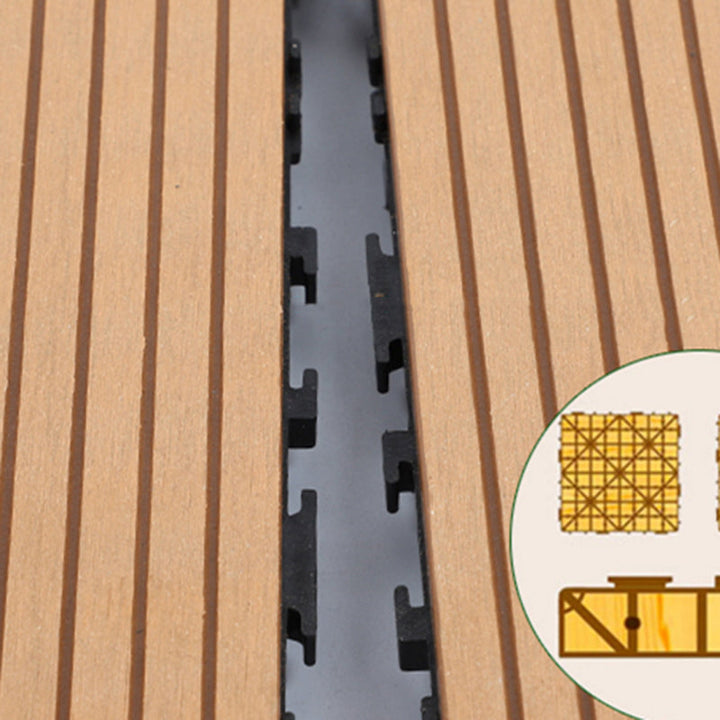 BowLift | Square PVC Deck/Patio Floor Tiles Interlocking Installation Outdoor Patio Tiles