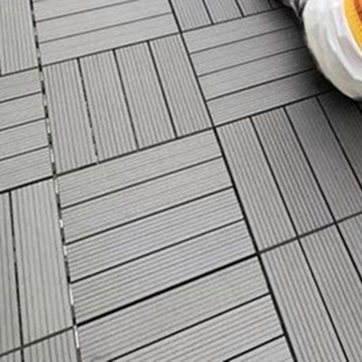 BowLift | Square PVC Deck/Patio Floor Tiles Interlocking Installation Outdoor Patio Tiles