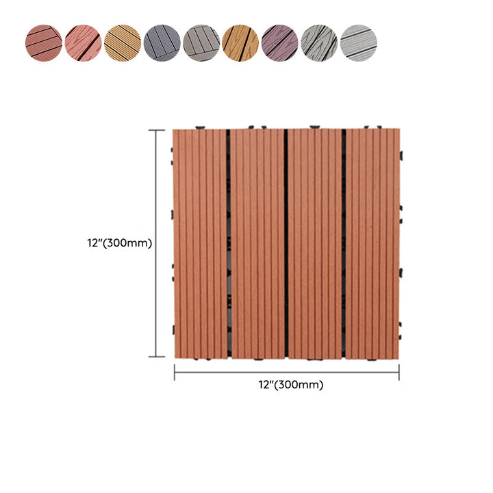 BowLift | Square PVC Deck/Patio Floor Tiles Interlocking Installation Outdoor Patio Tiles