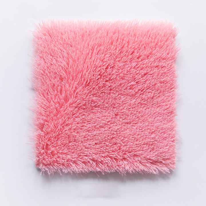 BowLift | Bedroom Carpet Tiles Solid Square Shag Stain Resistant Carpet Tiles