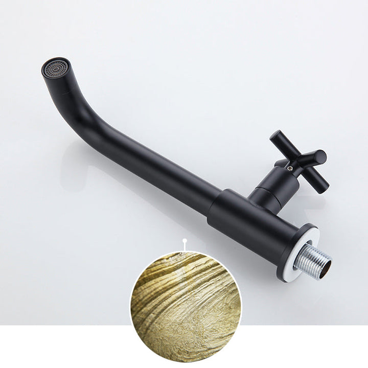 BowLift | Widely used wall-mounted bathroom sink faucet cross handle low arch faucet
