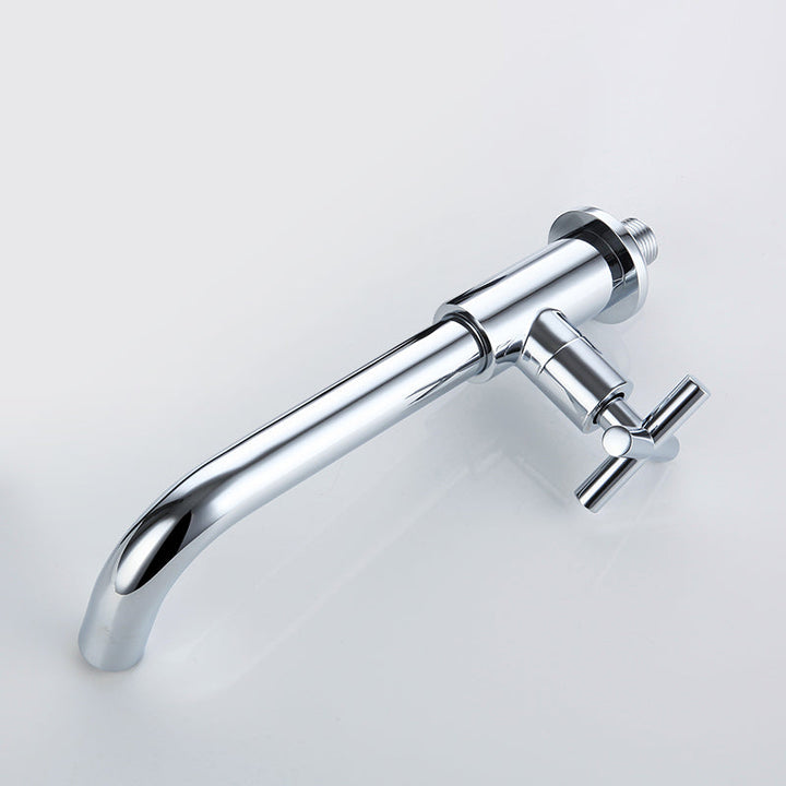 BowLift | Widely used wall-mounted bathroom sink faucet cross handle low arch faucet