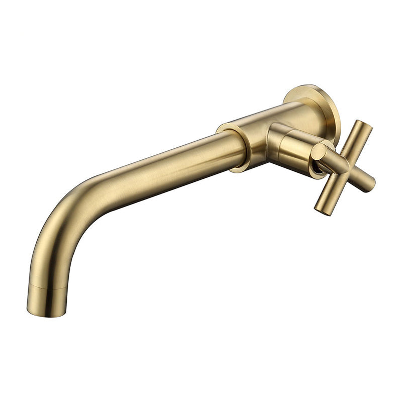 BowLift | Widely used wall-mounted bathroom sink faucet cross handle low arch faucet