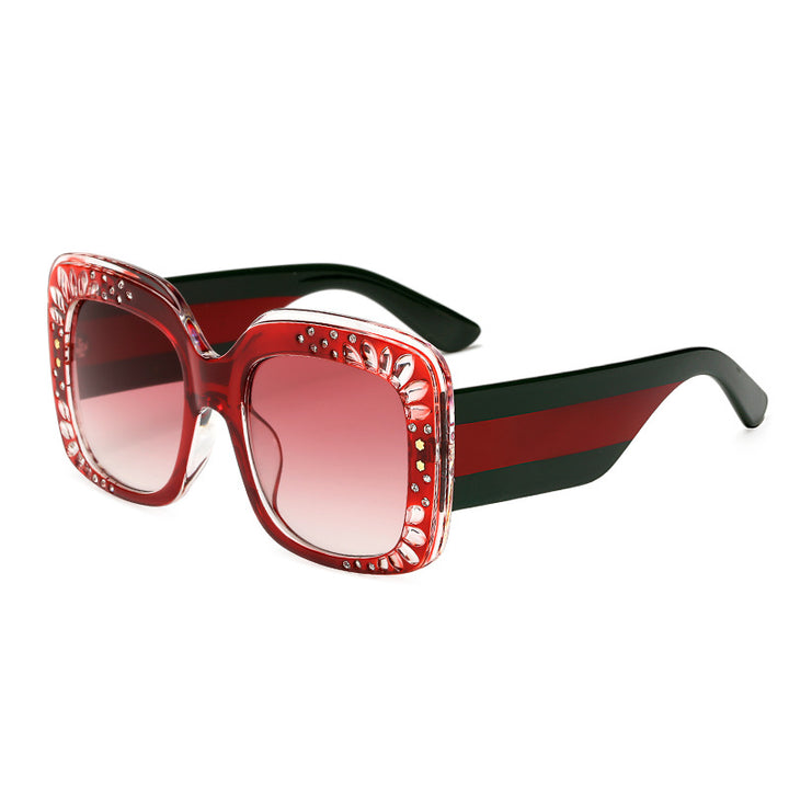 Ladies oversized fashionable sunglasses with sparkling embellishments Bowlift