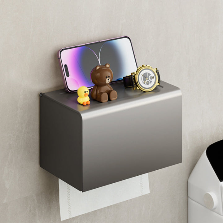 BowLift | Modern Gray Bathroom Accessories Set Bathroom Shelf Towel Bar Bathroom Accessories Set