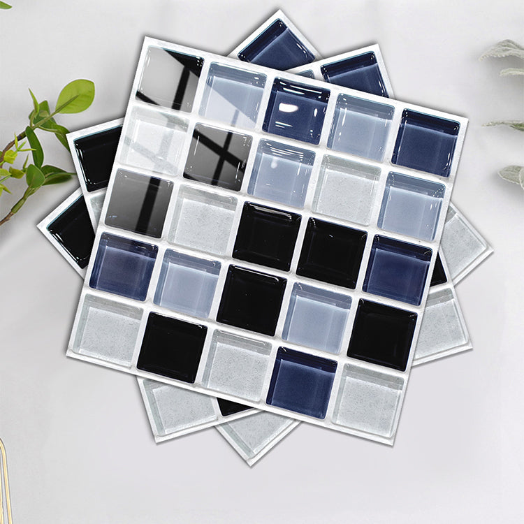BowLift | Square Peel and Stick Tile Grid Mosaic Tiles Interior Wallpaper
