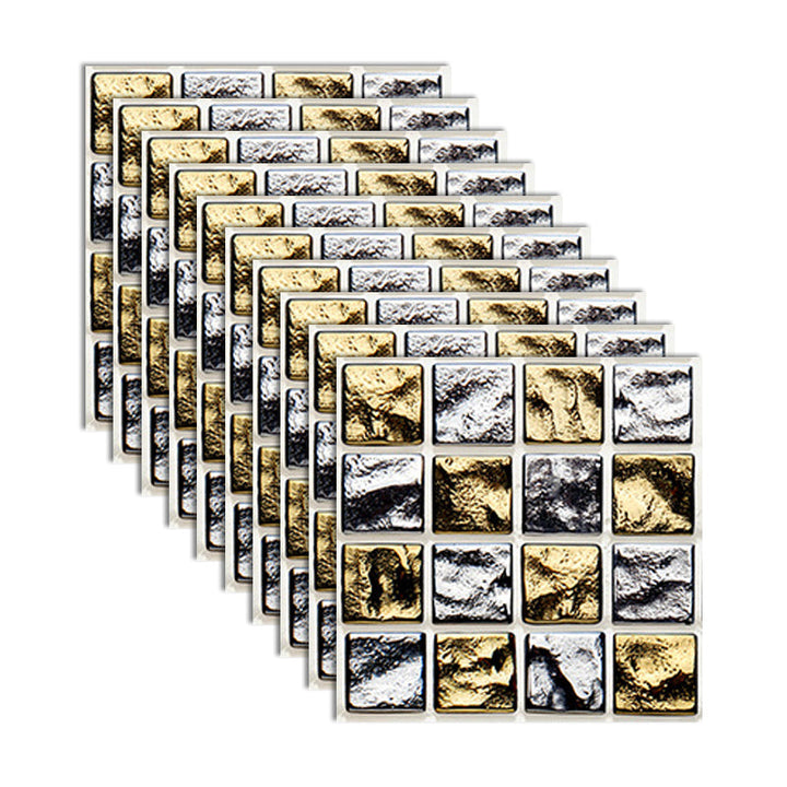 BowLift | Square Peel and Stick Tile Grid Mosaic Tiles Interior Wallpaper