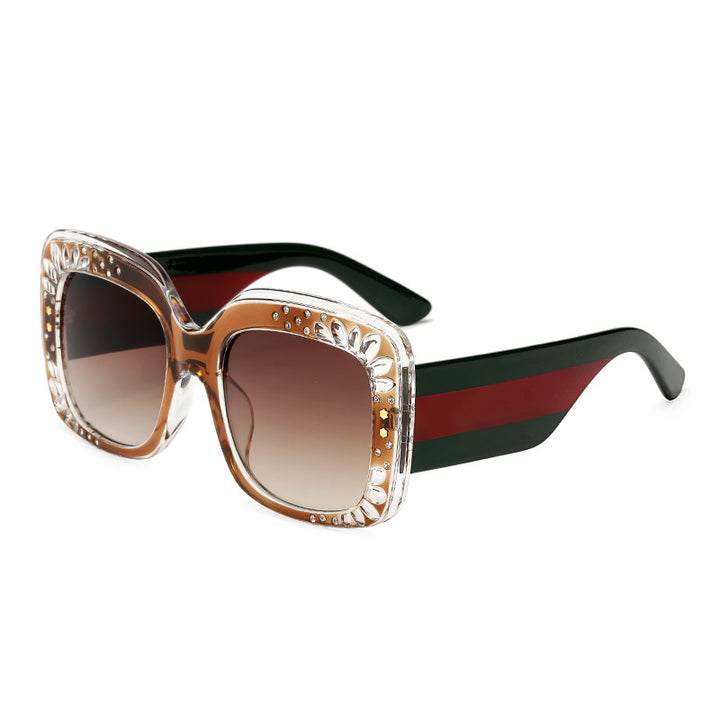 Ladies oversized fashionable sunglasses with sparkling embellishments Bowlift