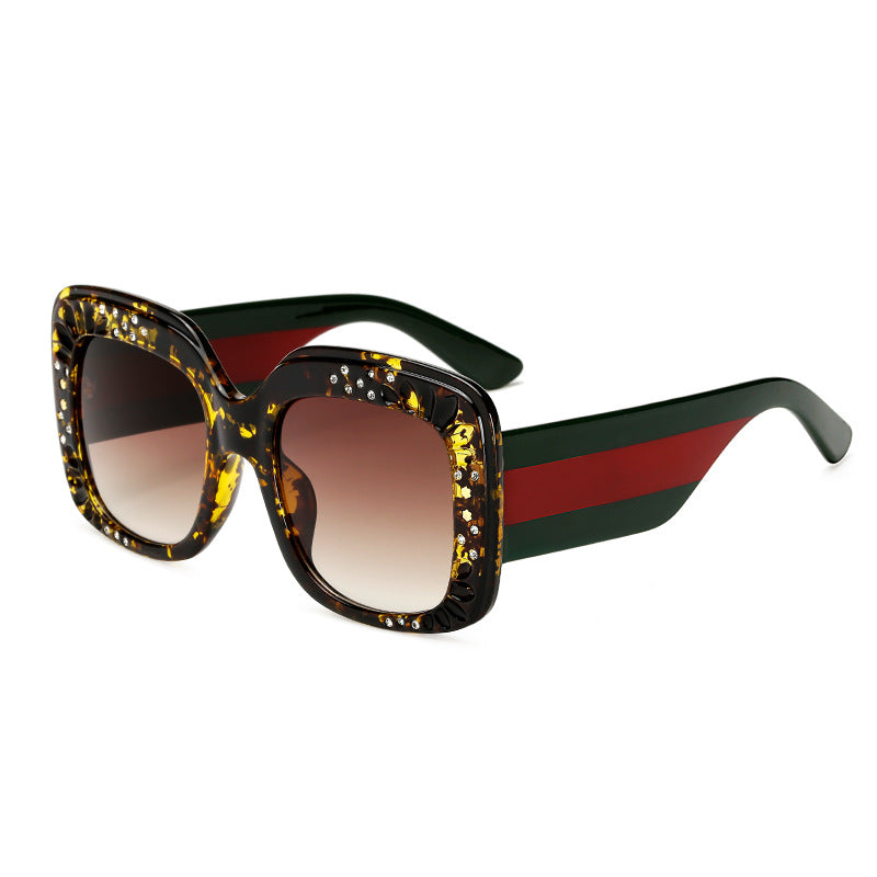 Ladies oversized fashionable sunglasses with sparkling embellishments Bowlift