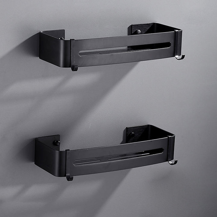 BowLift | Matt Black Modern Bathroom Accessories Set, Set of 3, Bathroom Shelf