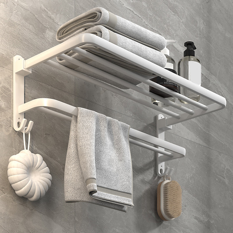 BowLift | White Bathroom Accessories Hardware Set Modern Bathroom Accessories Set, Towel Holder