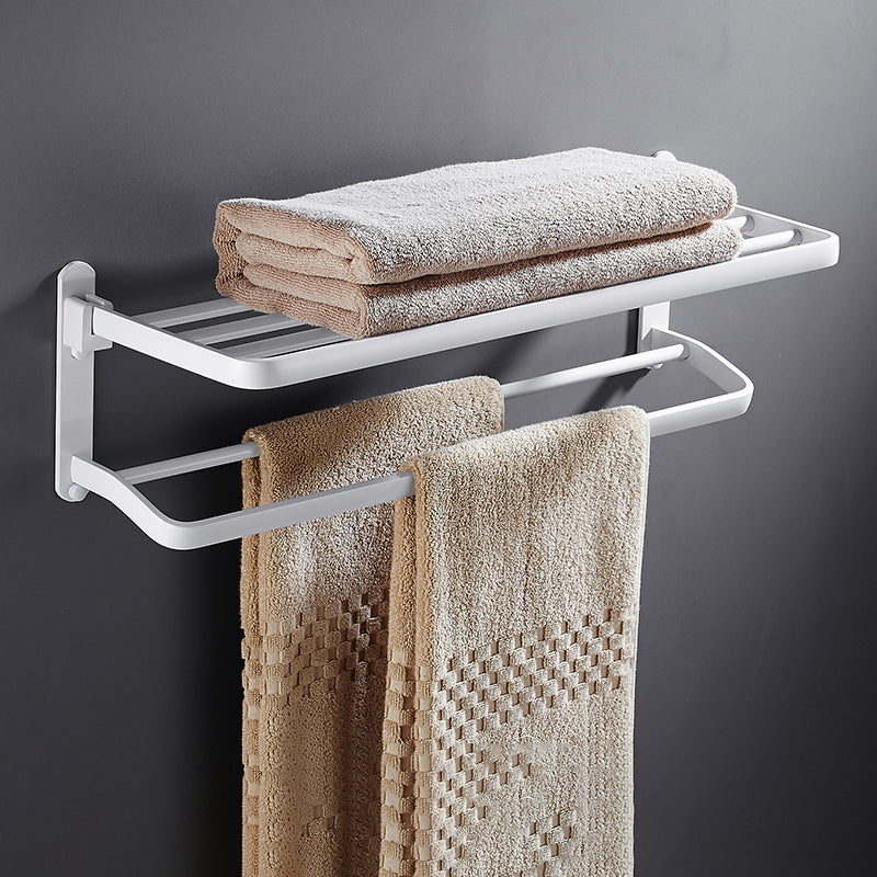 BowLift | White Bathroom Accessories Hardware Set Modern Bathroom Accessories Set, Towel Holder