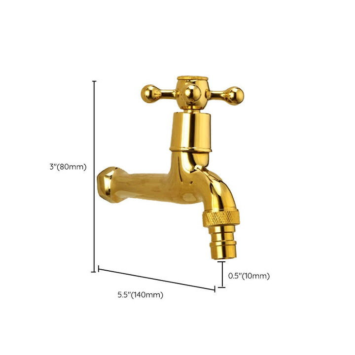 BowLift | Glam Wall-mounted Bathroom Faucet Cross Handle Low Arc Round Basin Faucet