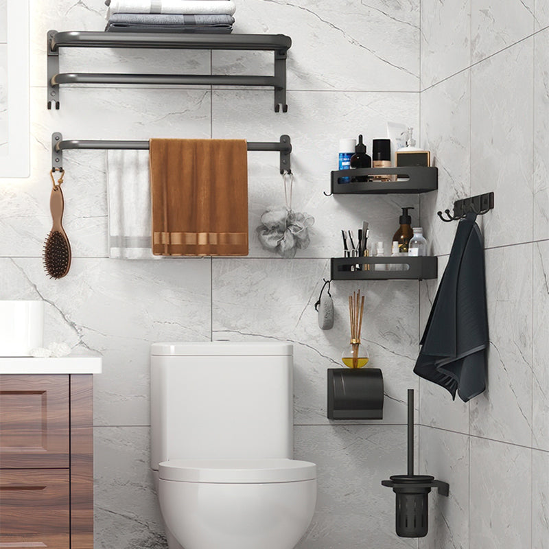BowLift | Modern Bathroom Hardware Set Matte Black Metal Bathroom Accessory Kit