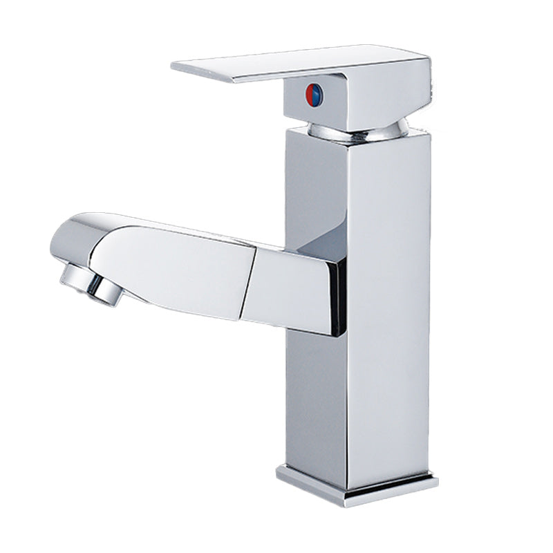 BowLift | Modern Pull-Out Single-Handle Faucet Bathroom Sink Faucet