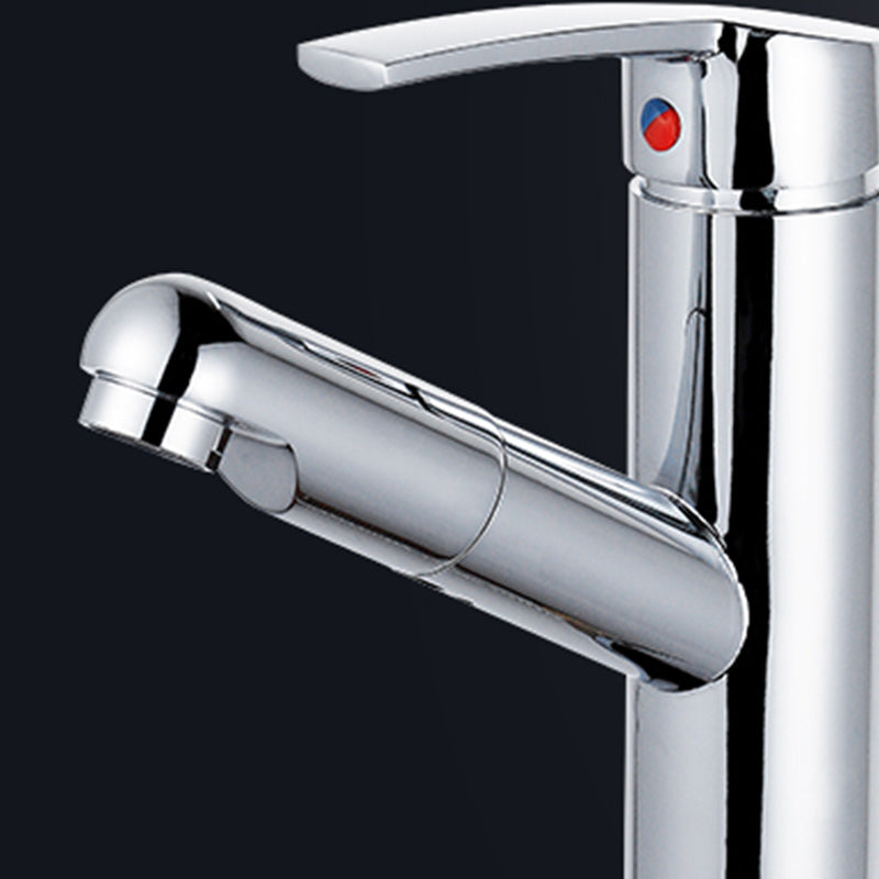 BowLift | Modern Pull-Out Single-Handle Faucet Bathroom Sink Faucet