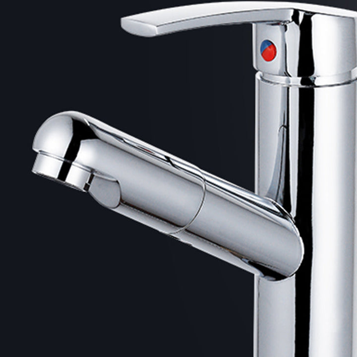 BowLift | Modern Pull-Out Single-Handle Faucet Bathroom Sink Faucet