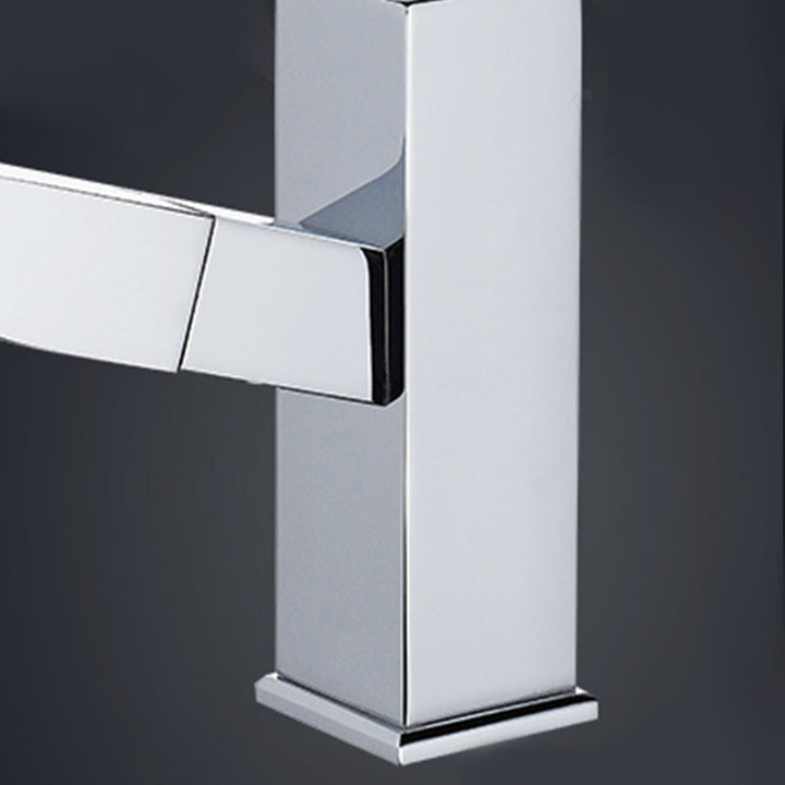 BowLift | Modern Pull-Out Single-Handle Faucet Bathroom Sink Faucet
