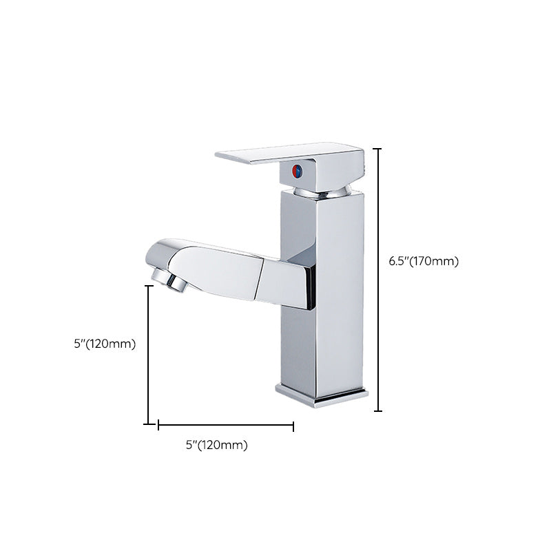 BowLift | Modern Pull-Out Single-Handle Faucet Bathroom Sink Faucet