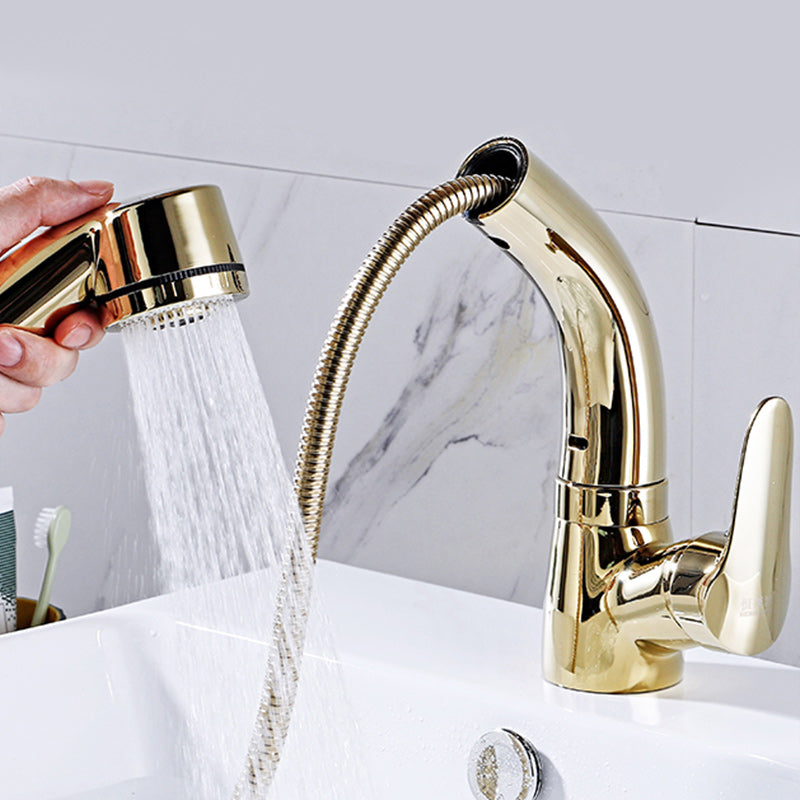 BowLift | Modern Simple Vessel Sink Faucet High Arc Bathroom Sink Faucet