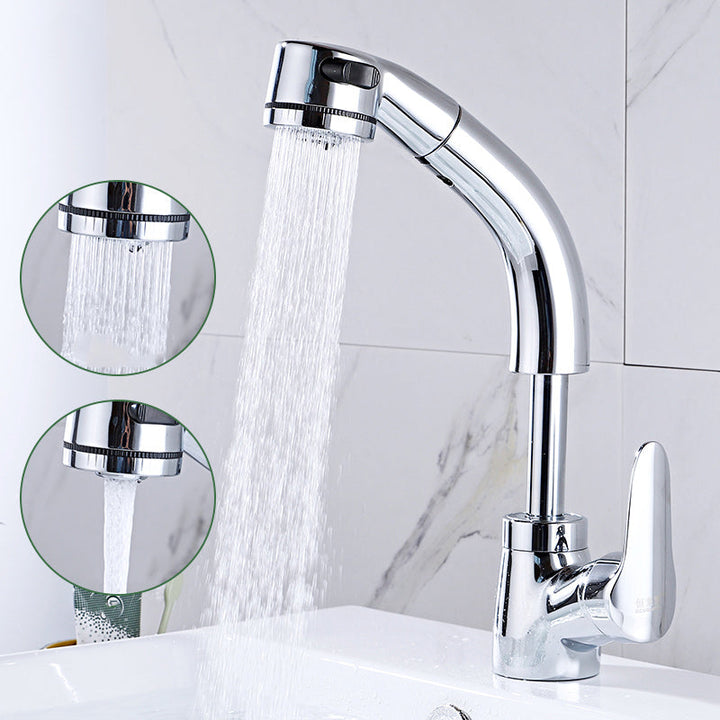BowLift | Modern Simple Vessel Sink Faucet High Arc Bathroom Sink Faucet