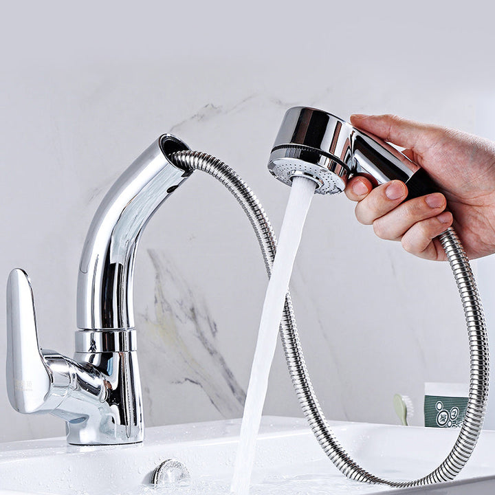 BowLift | Modern Simple Vessel Sink Faucet High Arc Bathroom Sink Faucet