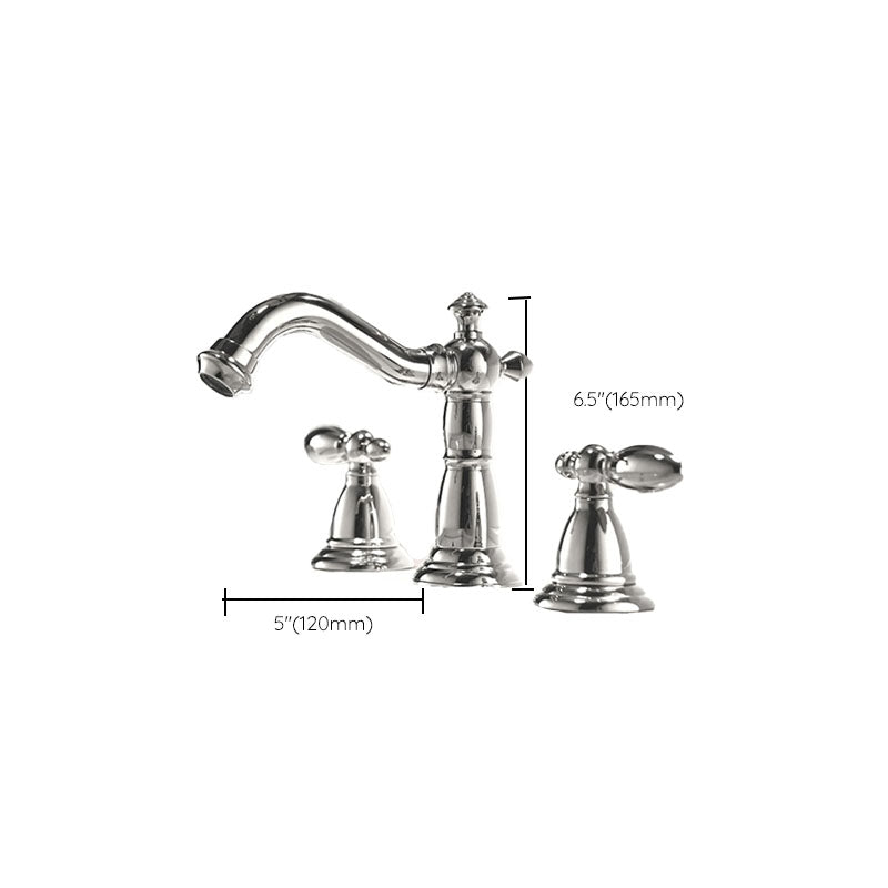 BowLift | Traditional Roman Bathtub Faucet Set Copper Fixed Deck Mount with Handles
