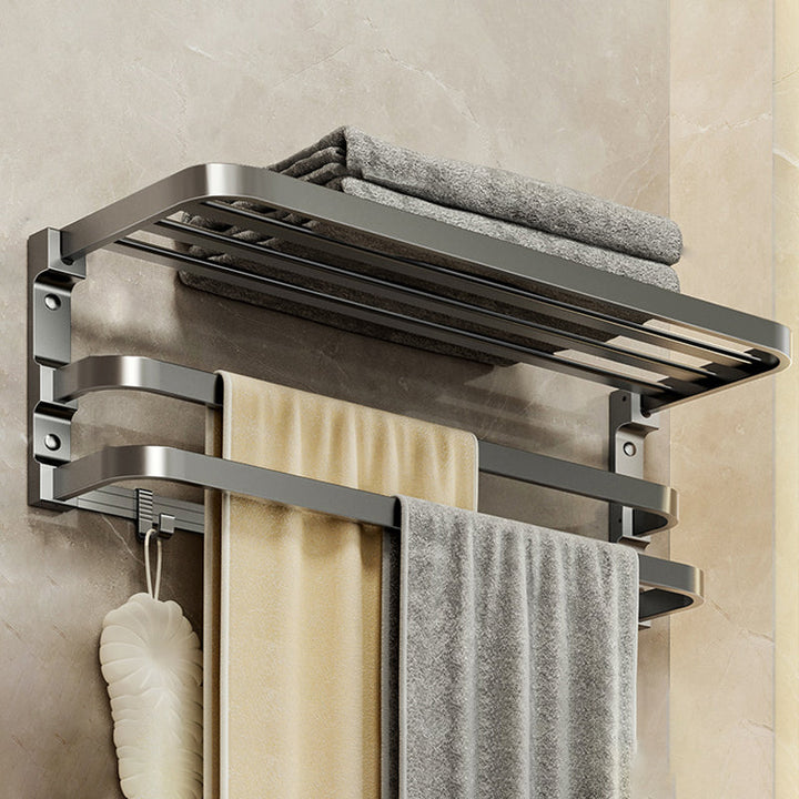 BowLift | Traditional bathroom accessory as a single piece or in a set in grey
