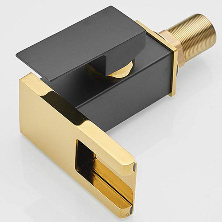BowLift | Modern Waterfall Spout Sink Faucet with LED Brass Sink Faucet