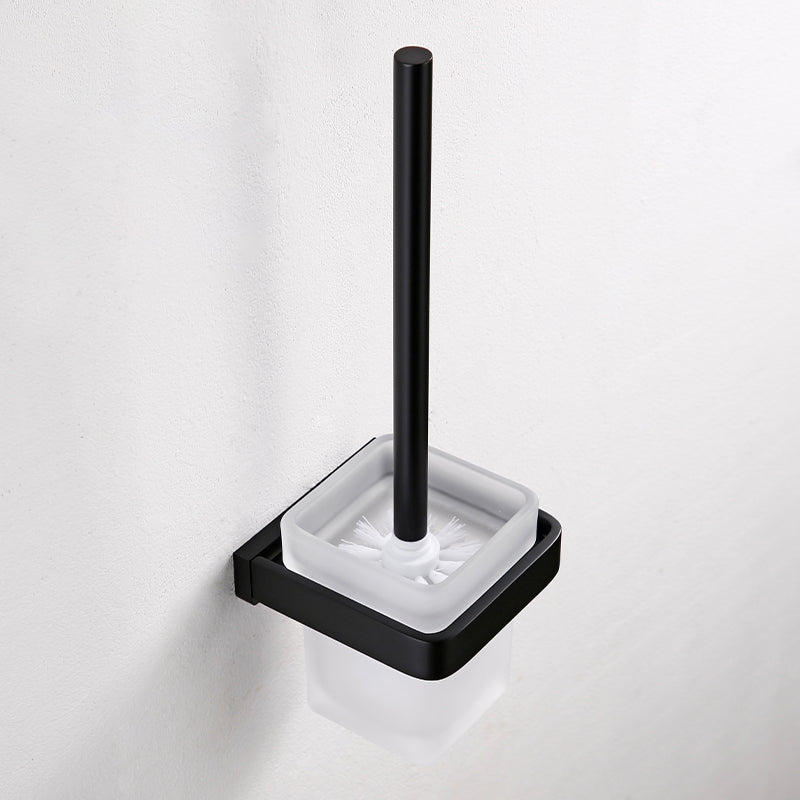 BowLift | Black Bathroom Accessories Hardware Set with Towel Rail and Bath Shelf