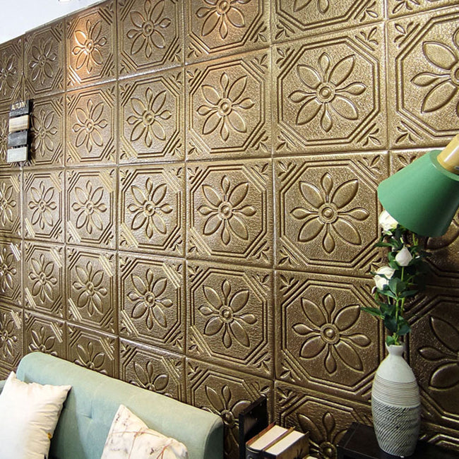 BowLift | Modern Wall Panel Floral 3D Print Peel and Stick Waterproof Wall Panels