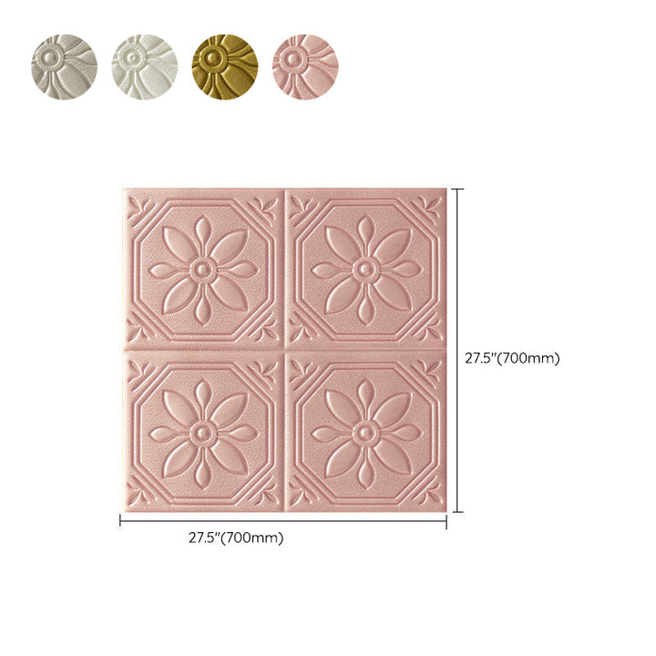 BowLift | Modern Wall Panel Floral 3D Print Peel and Stick Waterproof Wall Panels