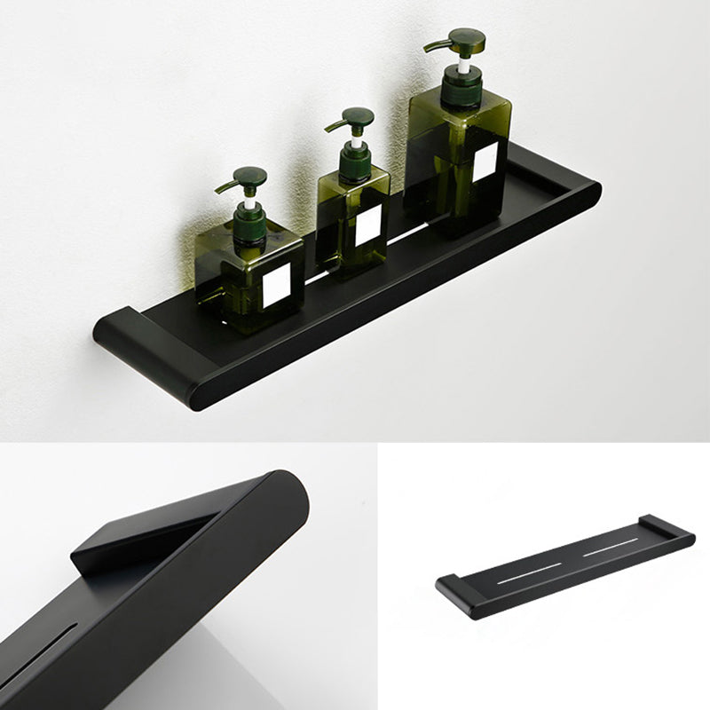 BowLift | Contemporary bathroom accessory single piece or in set made of black metal
