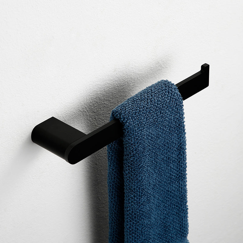 BowLift | Contemporary bathroom accessory single piece or in set made of black metal