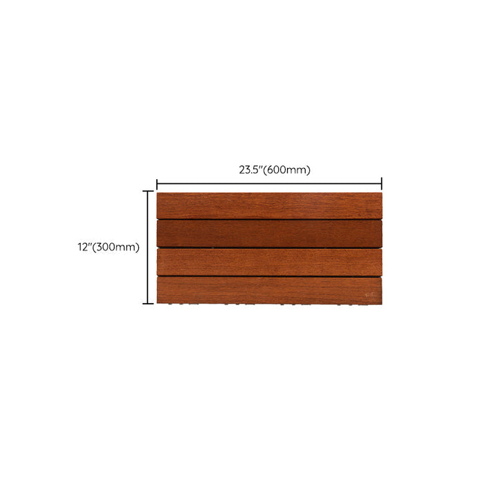 BowLift | 4-Slat Wood Deck/Patio Floor Tiles Interlocking Installation Floor Tiles
