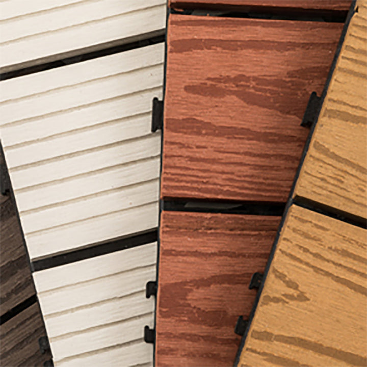 BowLift | 12" X 24" Deck/Pavement Floor Tiles 4-Slat Decking Tiles